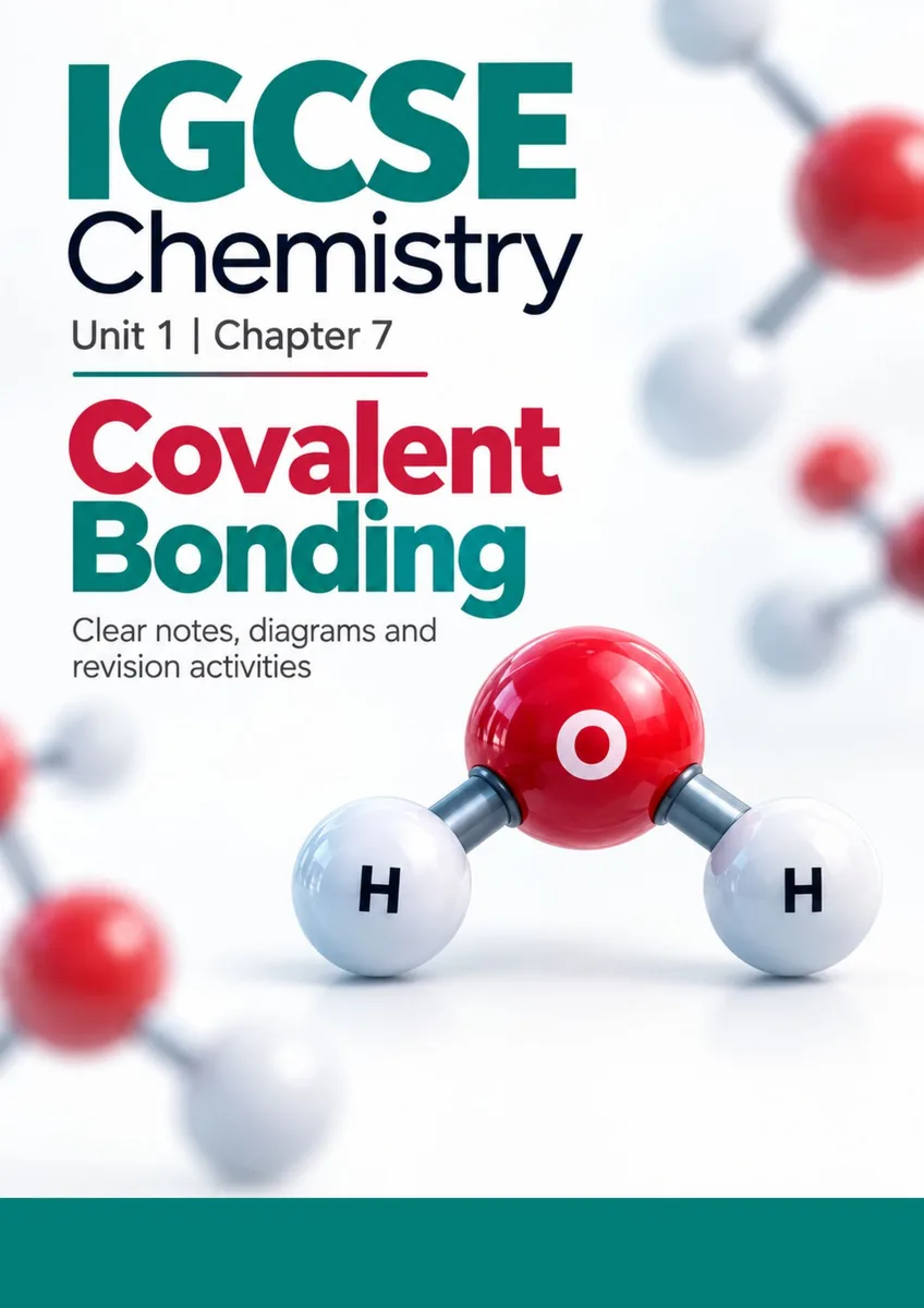 Covalent Bonding – GCSE Chemistry cover