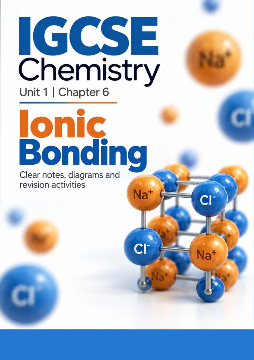Ionic Bonding – GCSE Chemistry cover