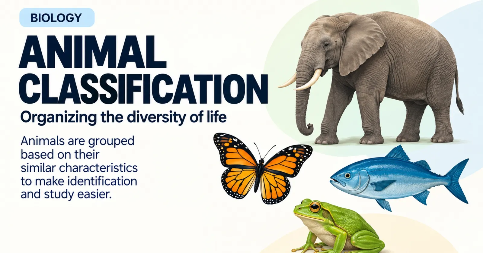 Animal classification: organising the diversity of life, animals are grouped by similar characteristics