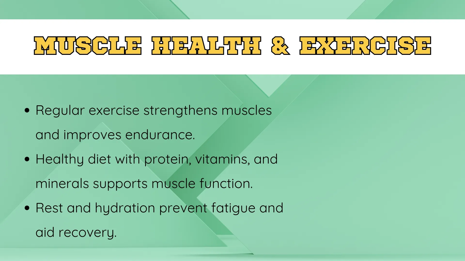 Muscle Health & Exercise