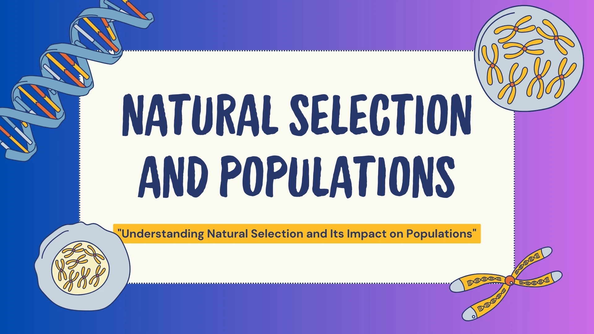 Natural Selection and Populations - Title