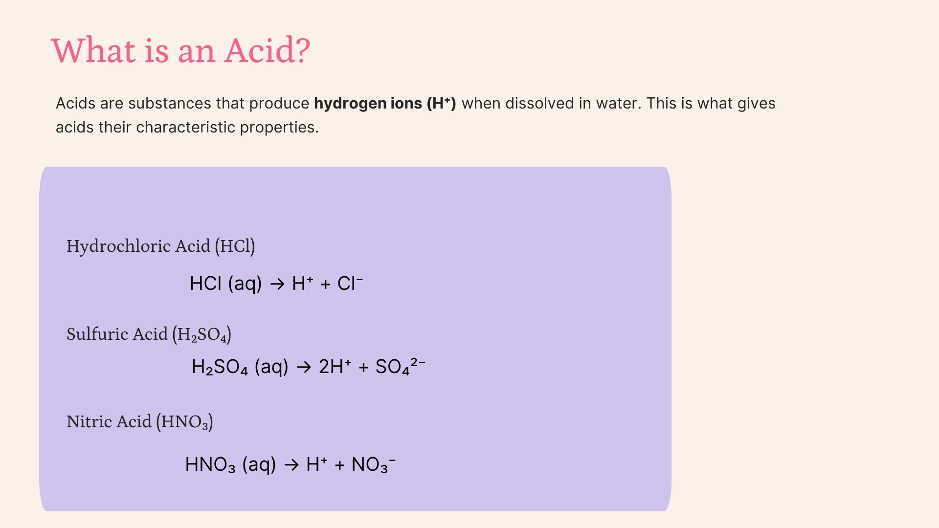 What is an Acid?