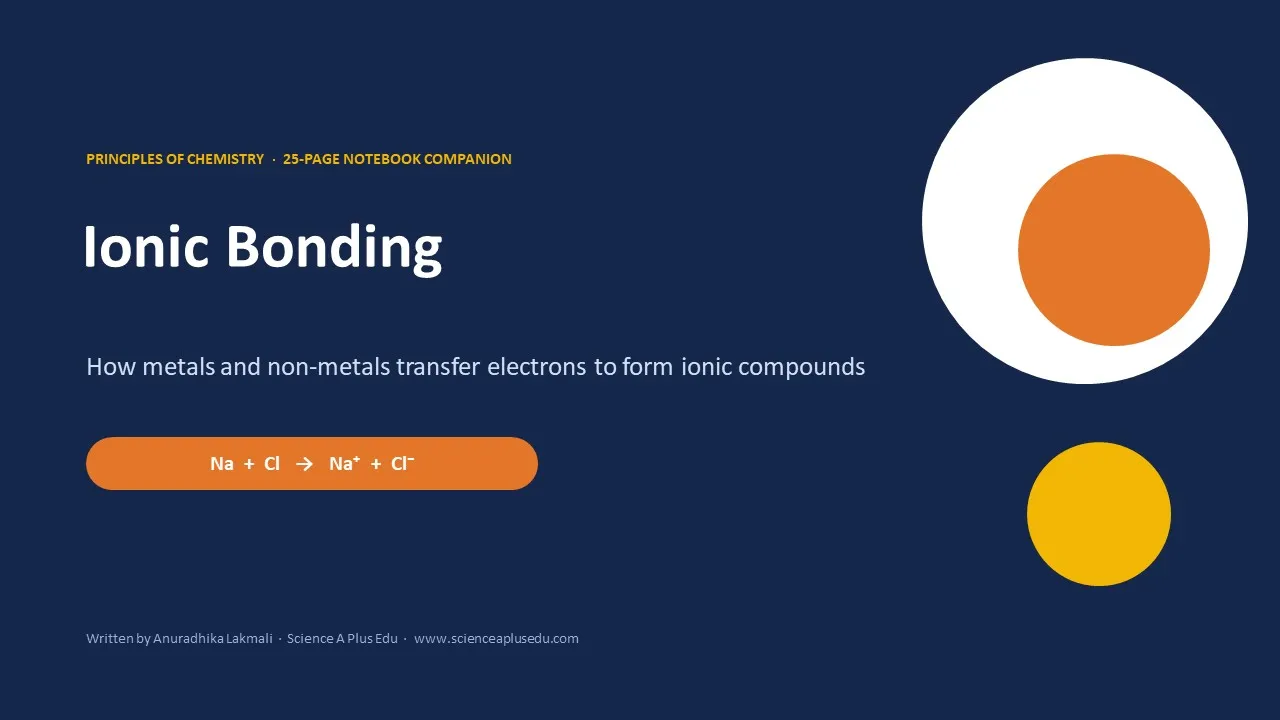 Ionic bonding: how metals and non-metals transfer electrons