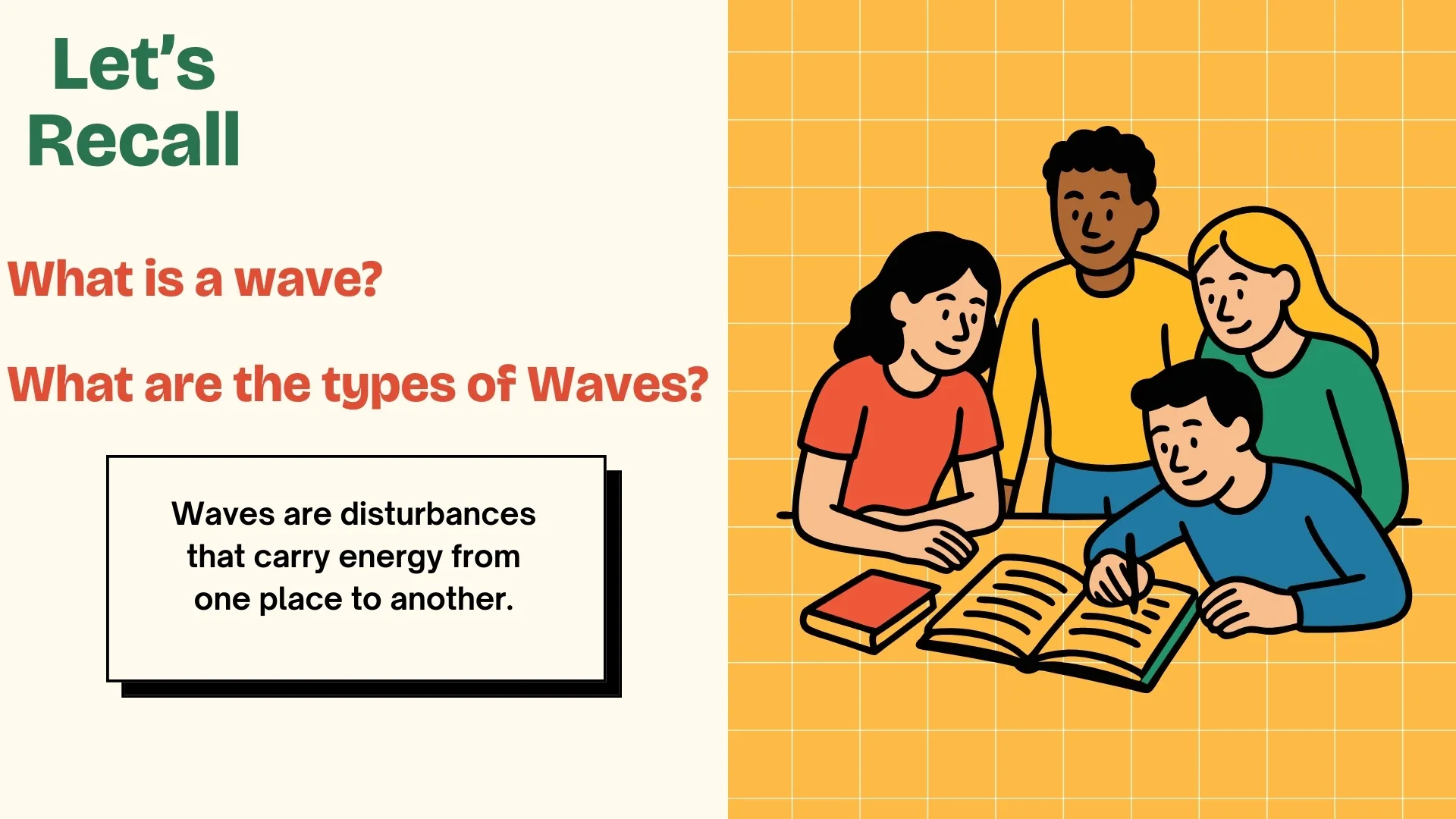 Let's Recall - What is a Wave?